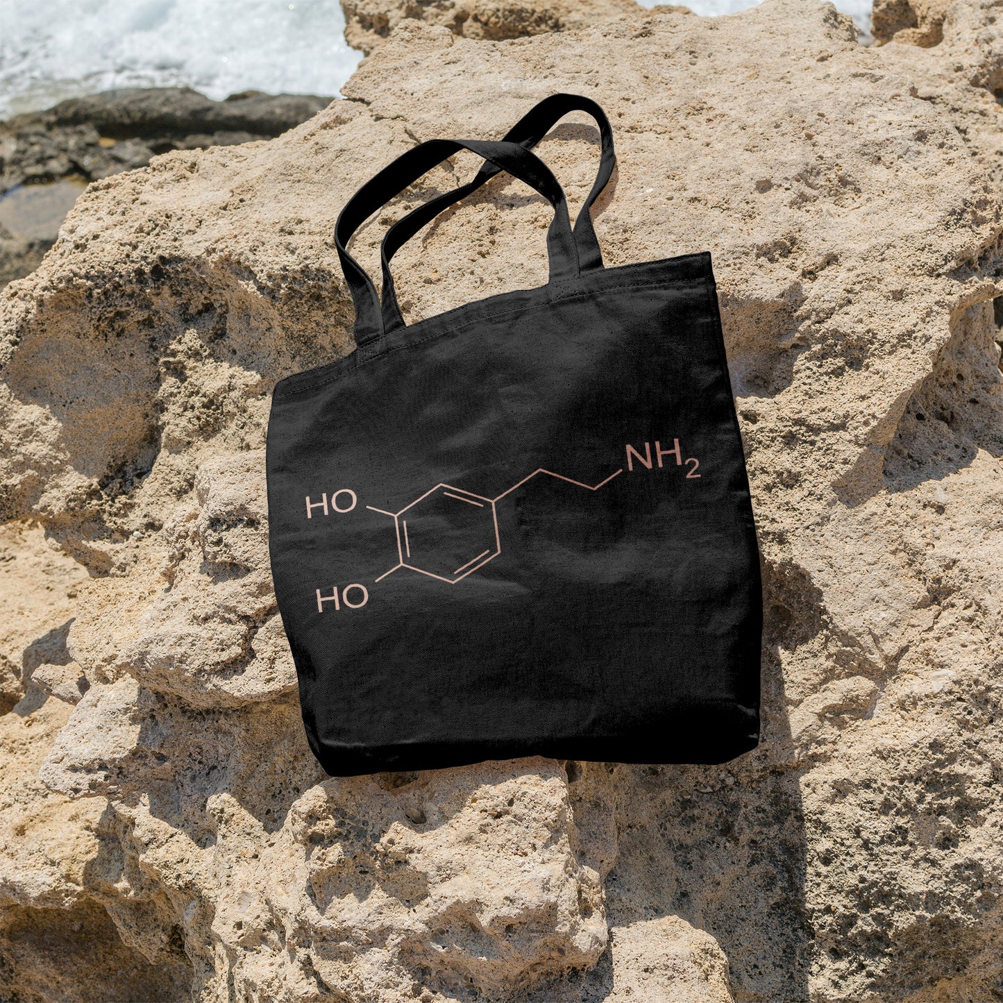 Dopamine molecule | 100% Organic Cotton tote bag