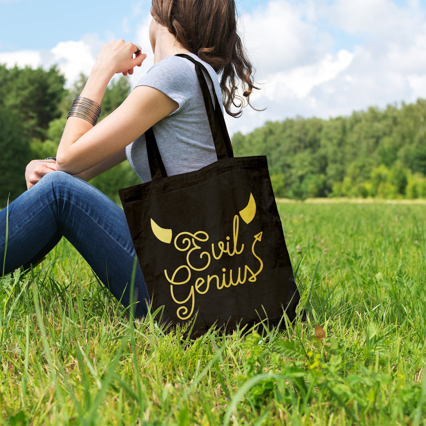 Evil genius | 100% Organic Cotton tote bag