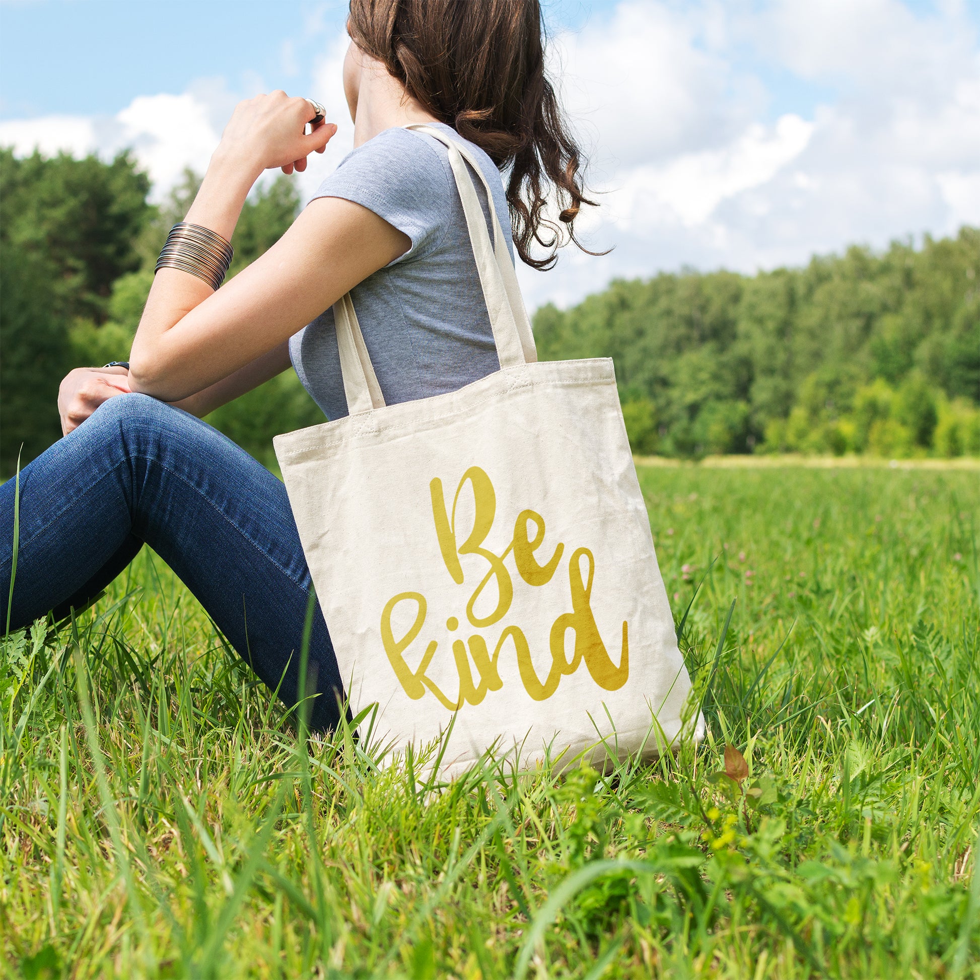 Be kind | 100% Organic Cotton tote bag-Tote bags-Adnil Creations