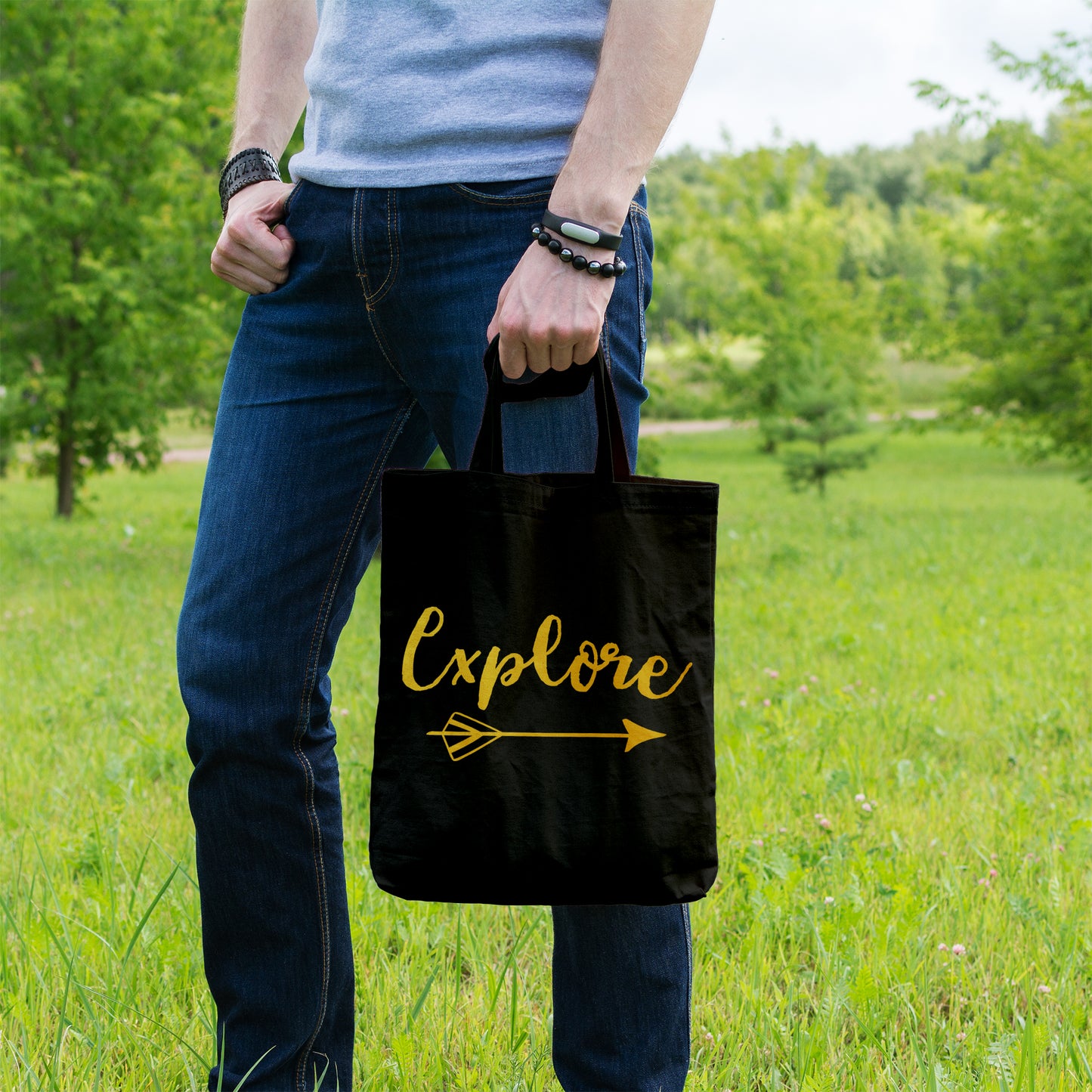 Explore | 100% Organic Cotton tote bag