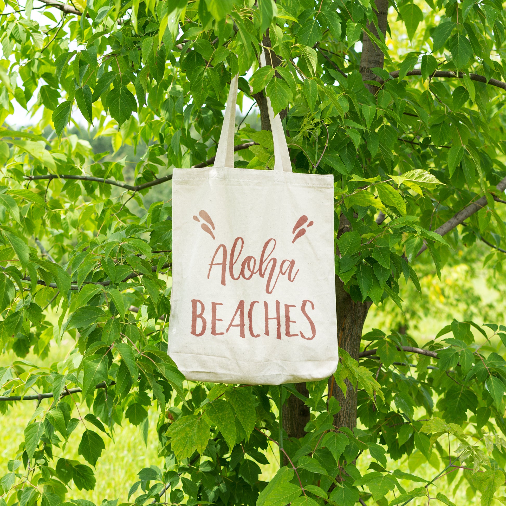 Aloha beaches | 100% Organic Cotton tote bag-Tote bags-Adnil Creations