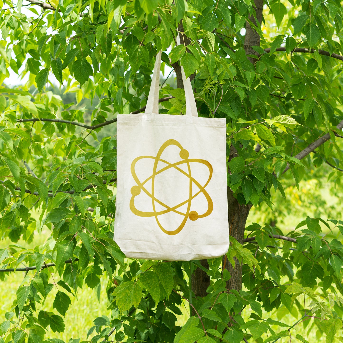 Atom | 100% Organic Cotton tote bag-Tote bags-Adnil Creations