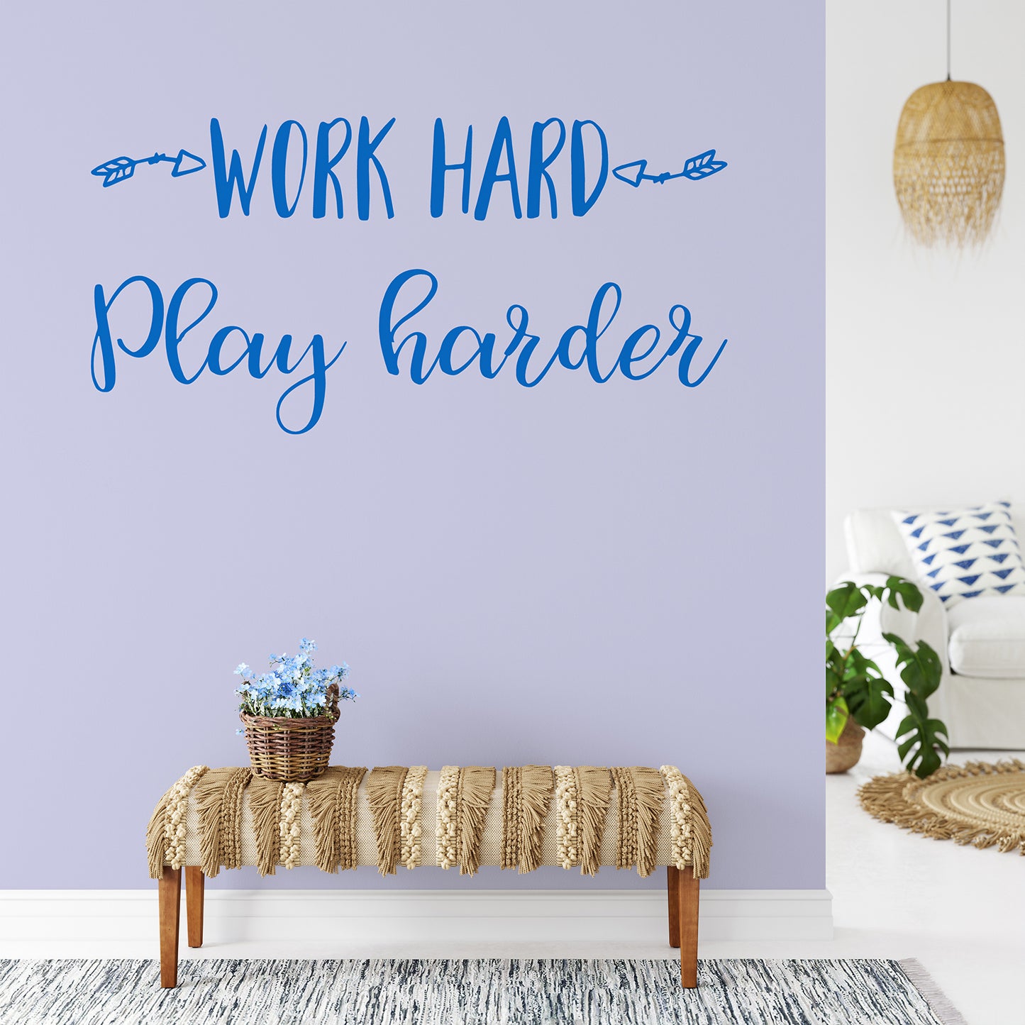 Work hard play harder | Wall quote-Wall quote-Adnil Creations