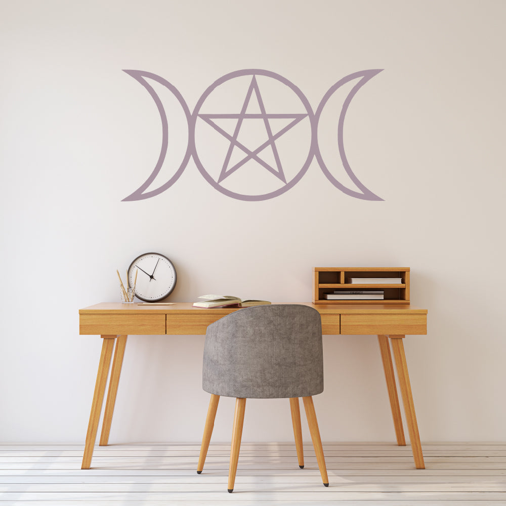 Pagan triple moon | Wall decal-Wall art-Adnil Creations