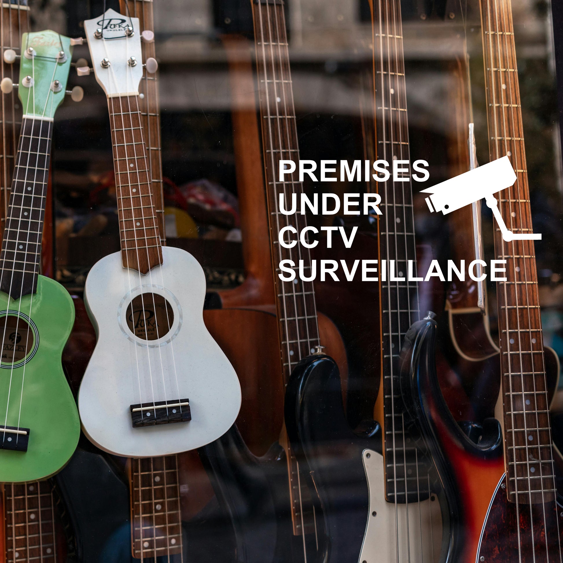 CCTV | Premises under surveillance | Shop window decal-Business & shop decal-Adnil Creations