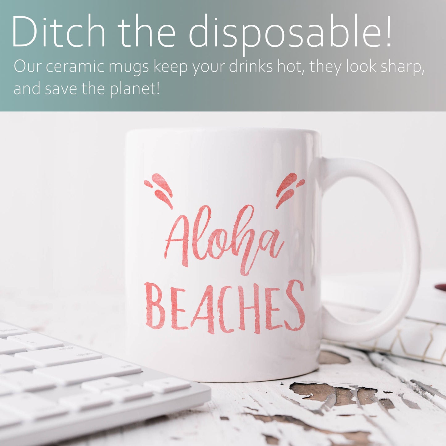 Aloha beaches | Ceramic mug-Ceramic mug-Adnil Creations