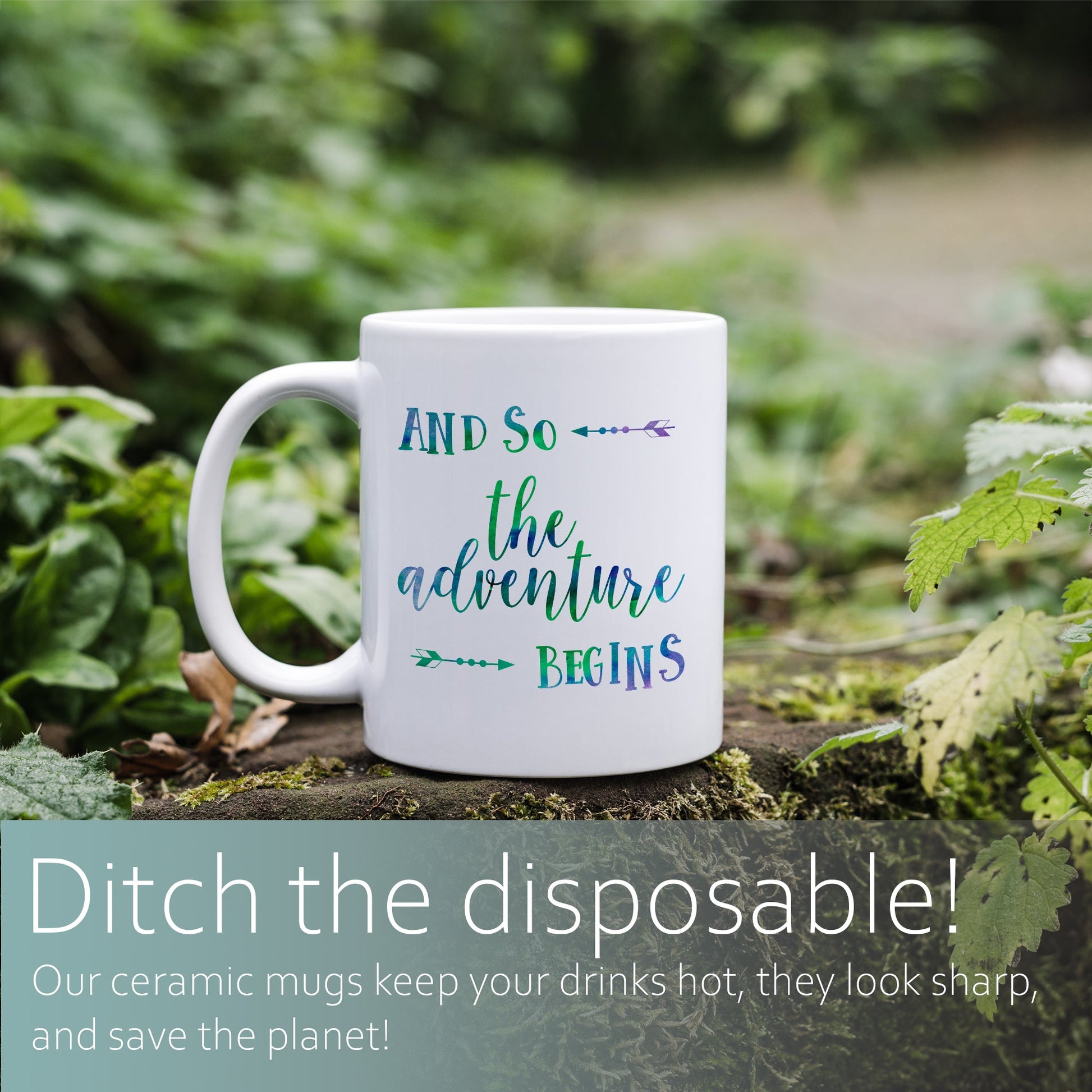 And so the adventure begins | Ceramic mug-Ceramic mug-Adnil Creations