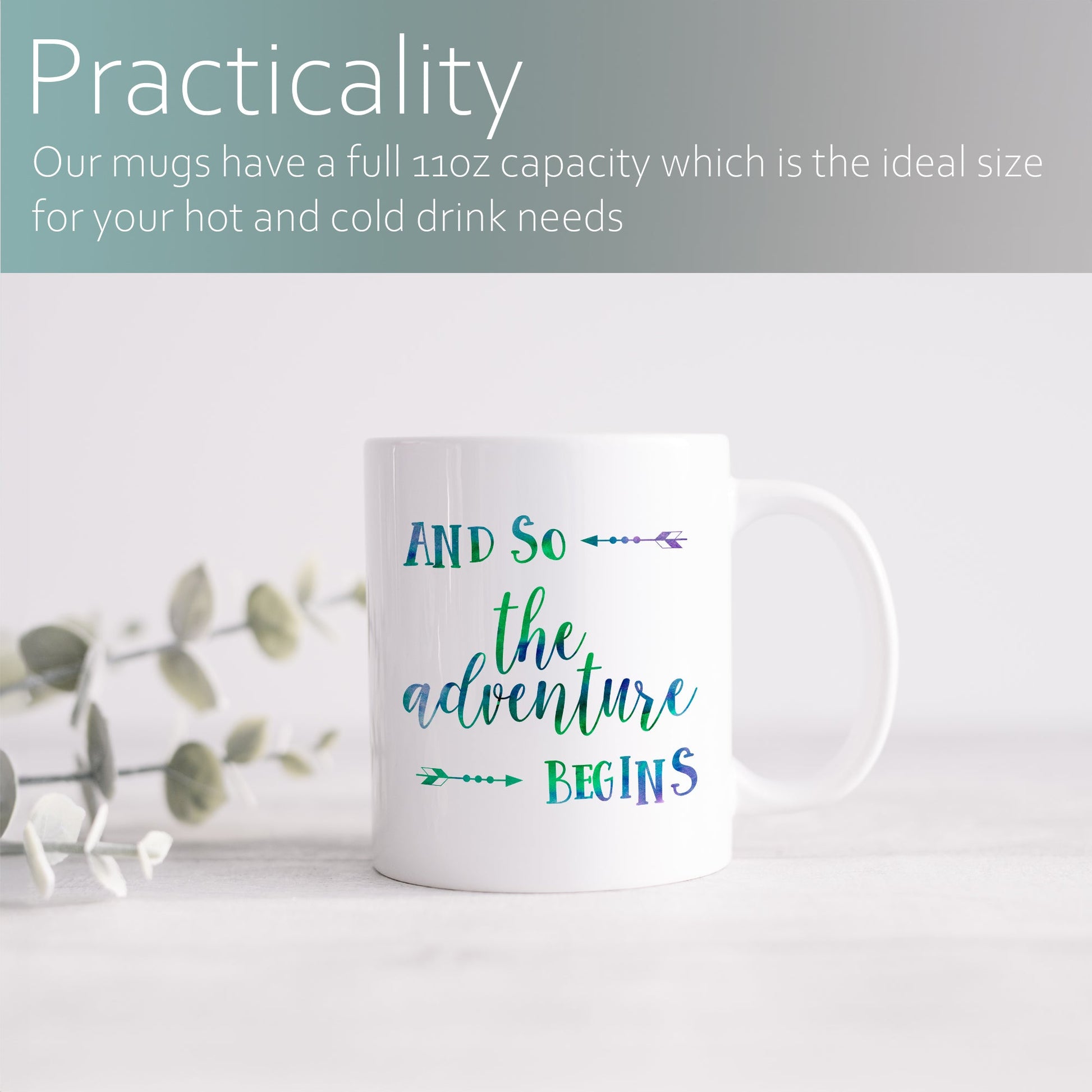 And so the adventure begins | Ceramic mug-Ceramic mug-Adnil Creations