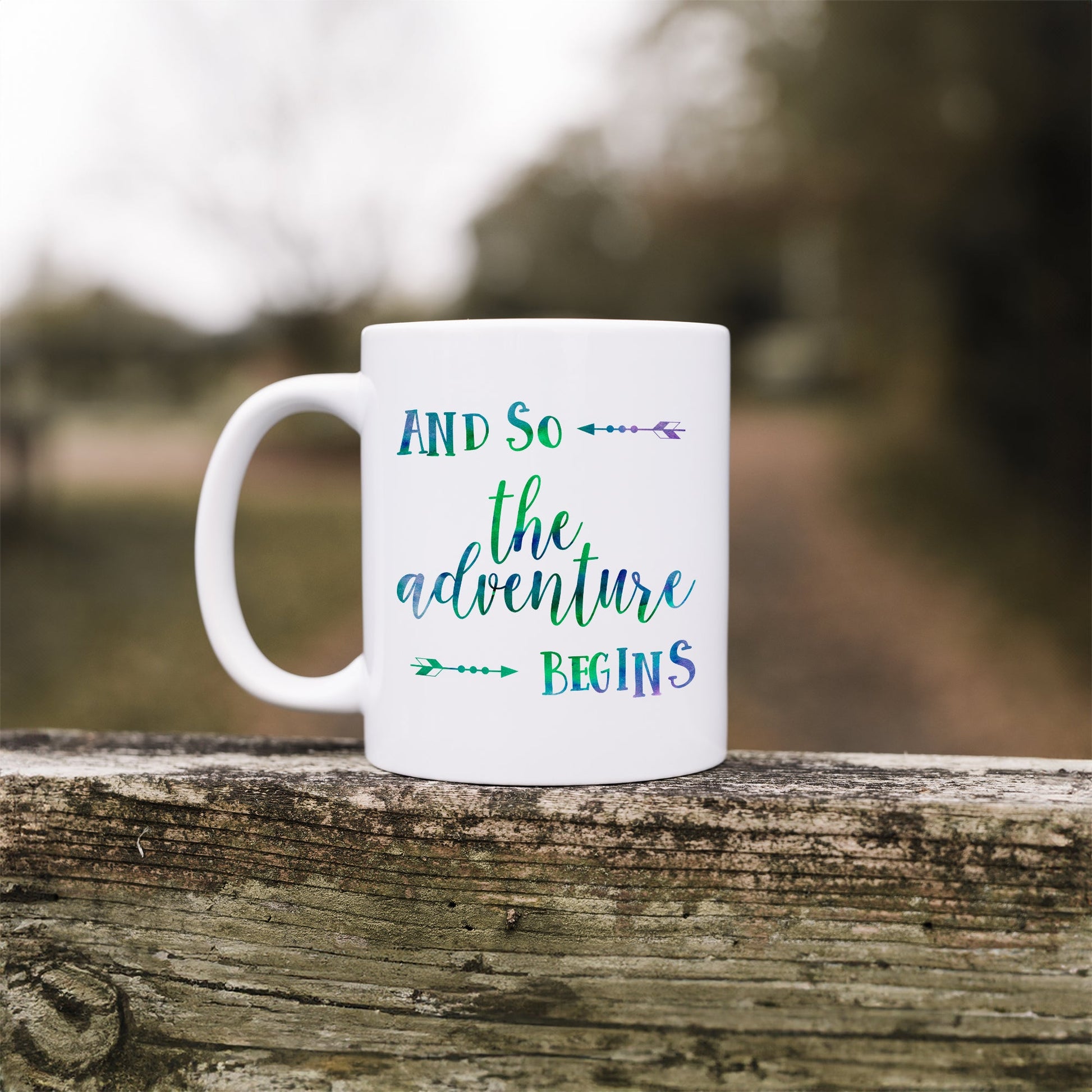 And so the adventure begins | Ceramic mug-Ceramic mug-Adnil Creations