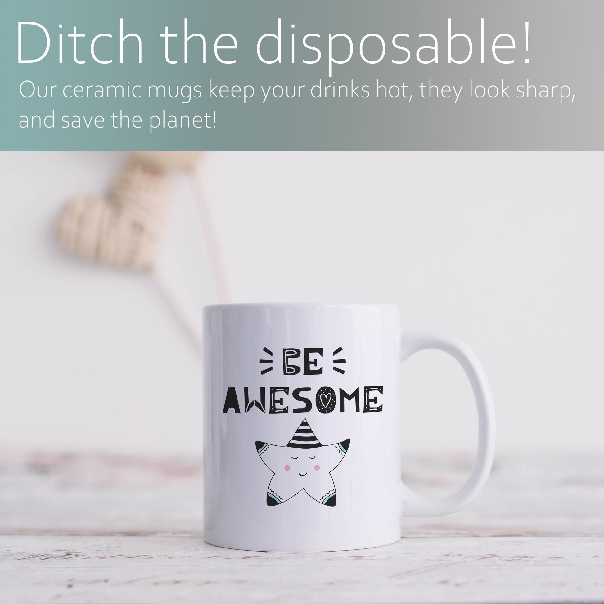 Be awesome | Ceramic mug-Ceramic mug-Adnil Creations