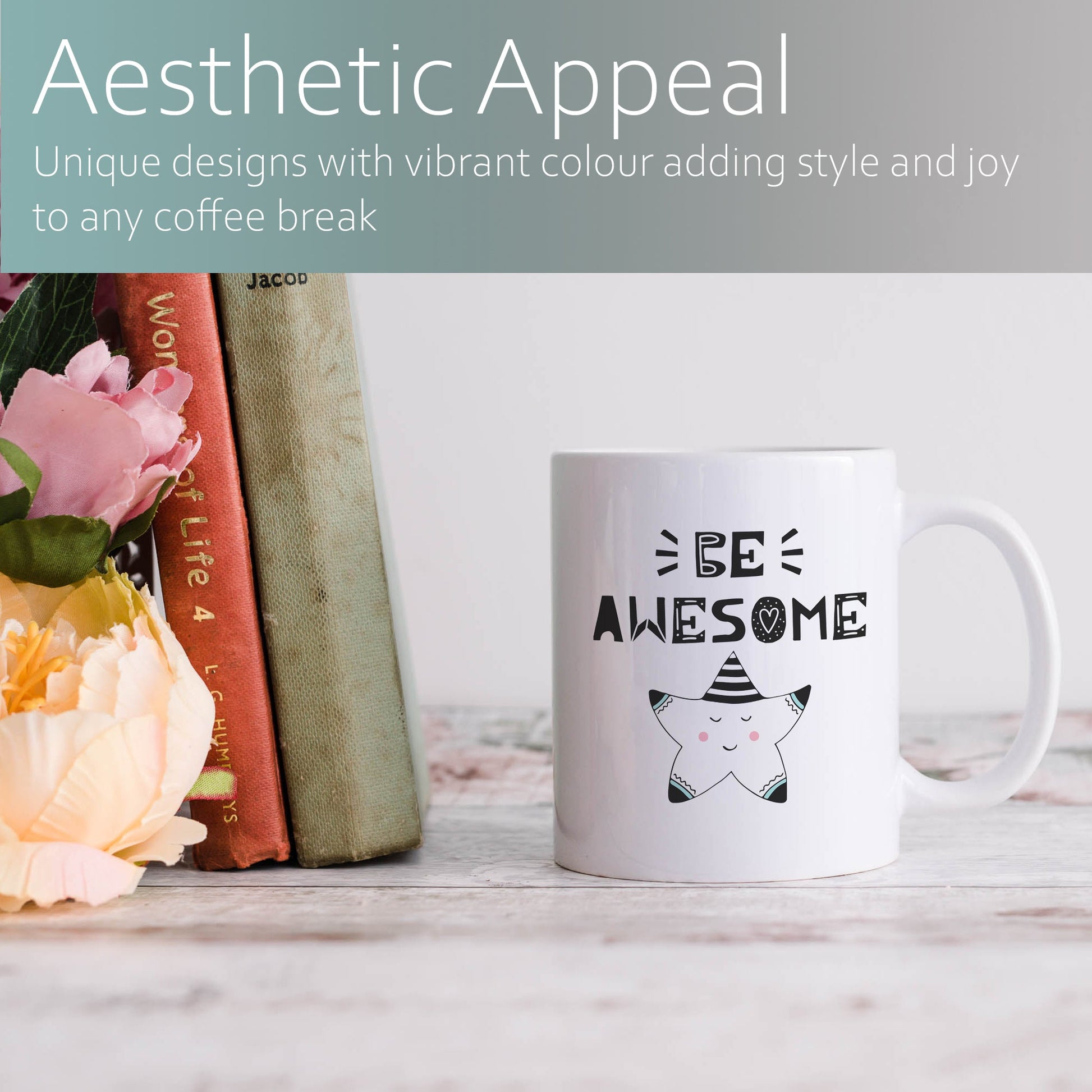 Be awesome | Ceramic mug-Ceramic mug-Adnil Creations
