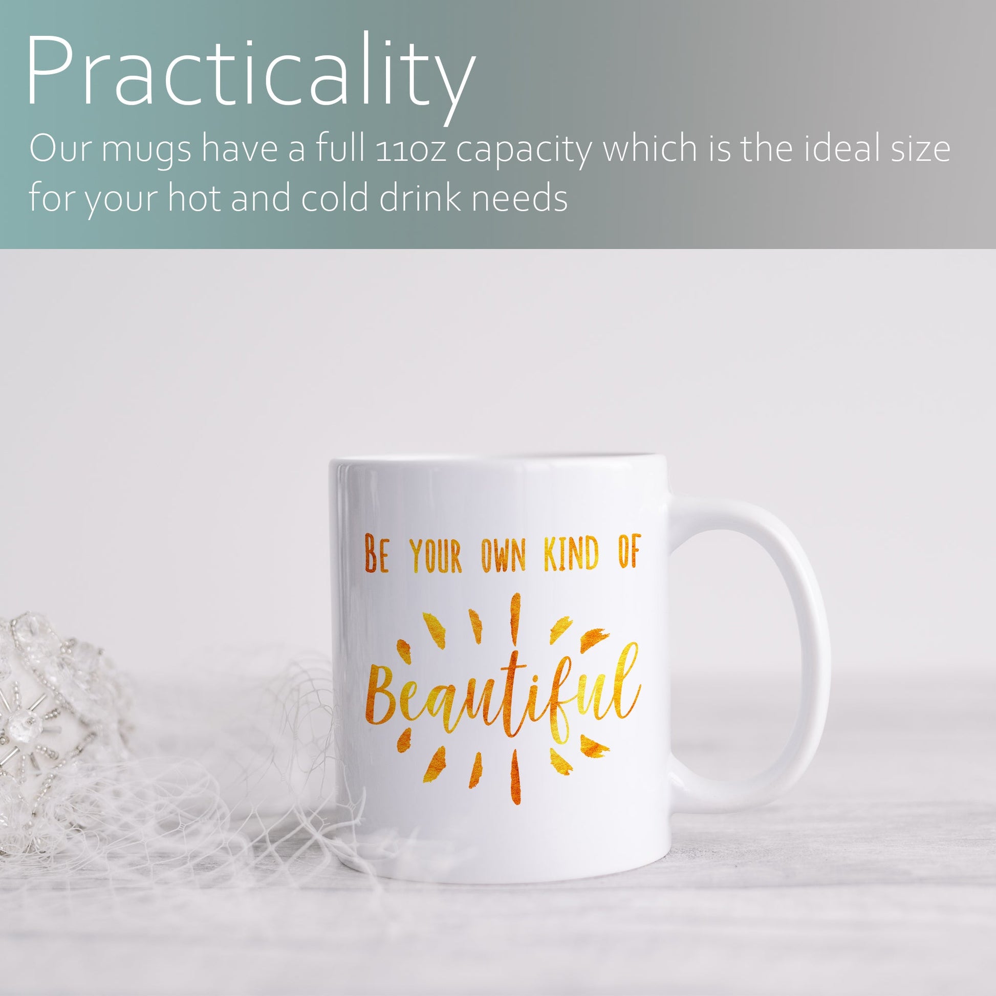 Be your own kind of beautiful | Ceramic mug-Ceramic mug-Adnil Creations