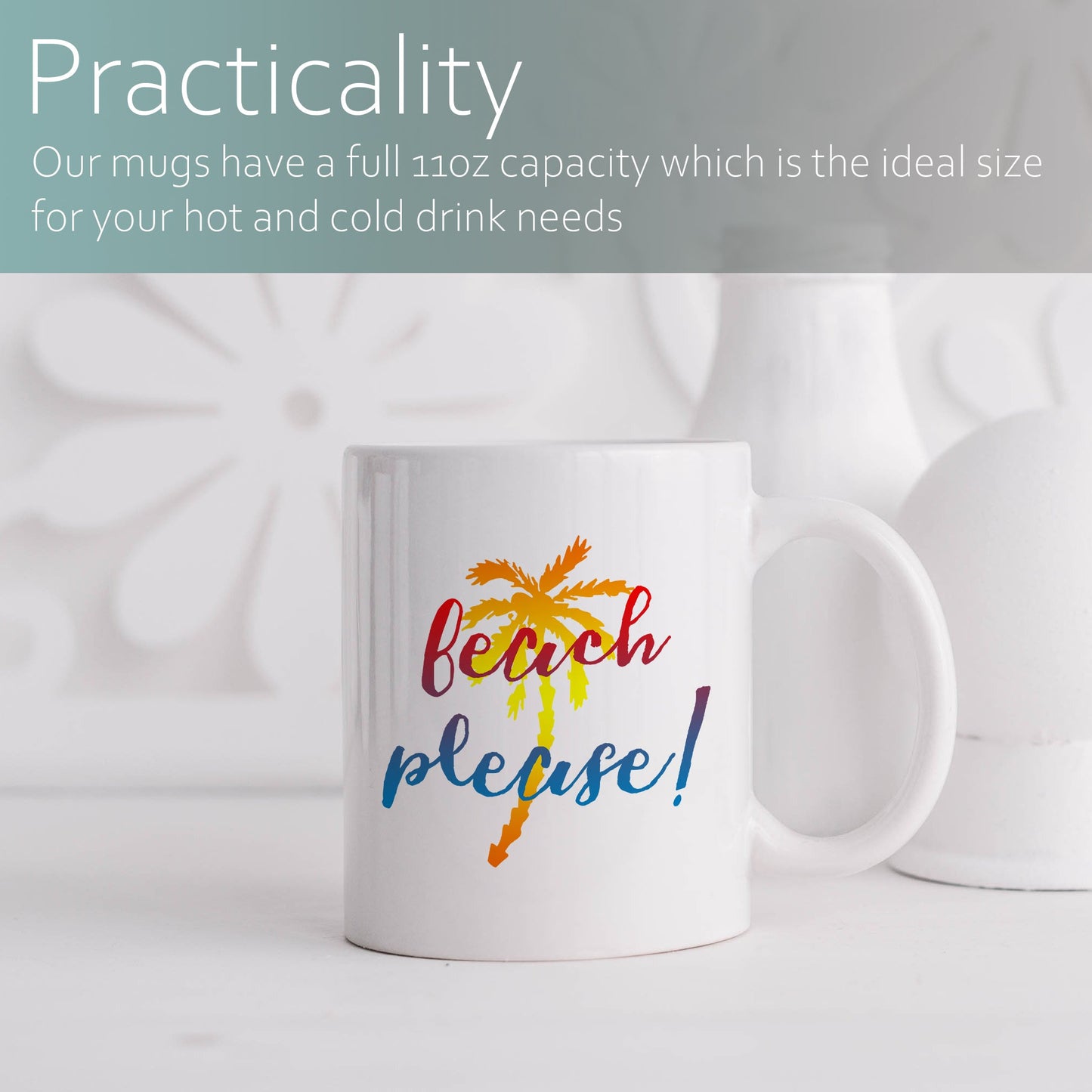 Beach please! | Ceramic mug-Ceramic mug-Adnil Creations