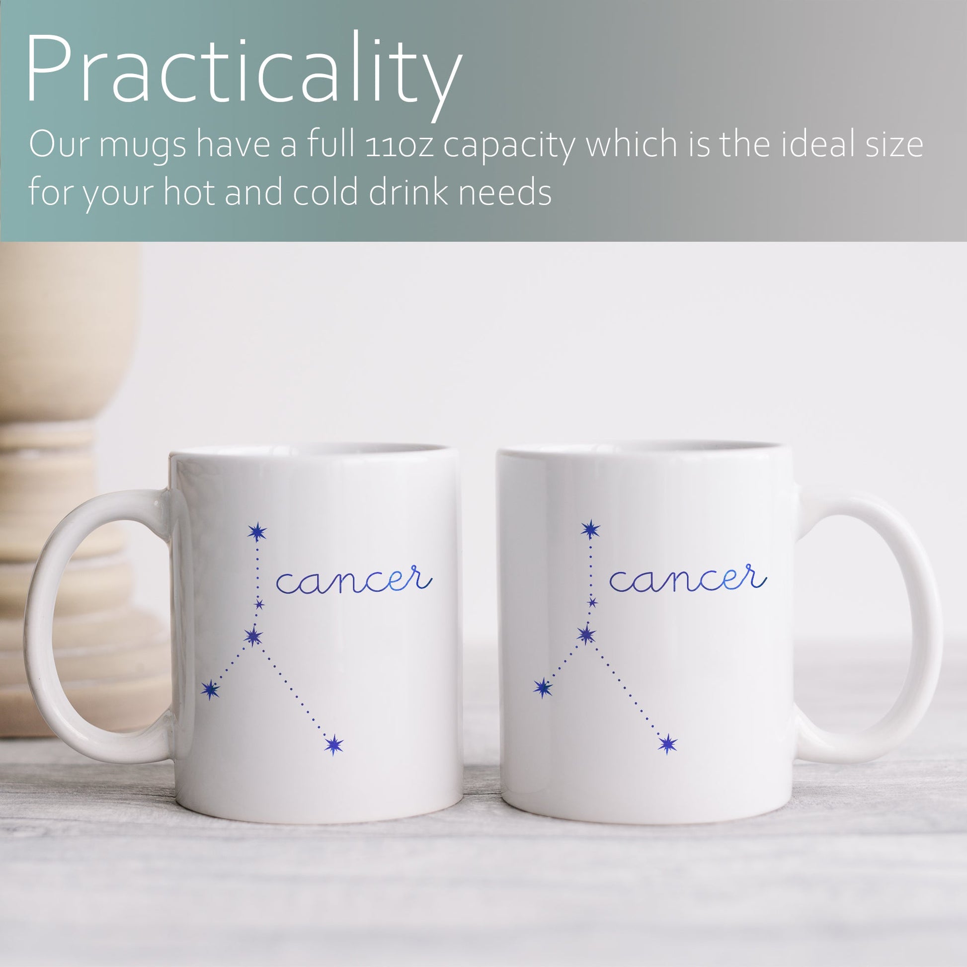 Cancer constellation | Ceramic mug-Ceramic mug-Adnil Creations