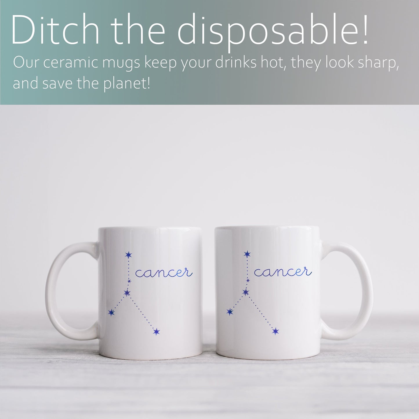 Cancer constellation | Ceramic mug-Ceramic mug-Adnil Creations