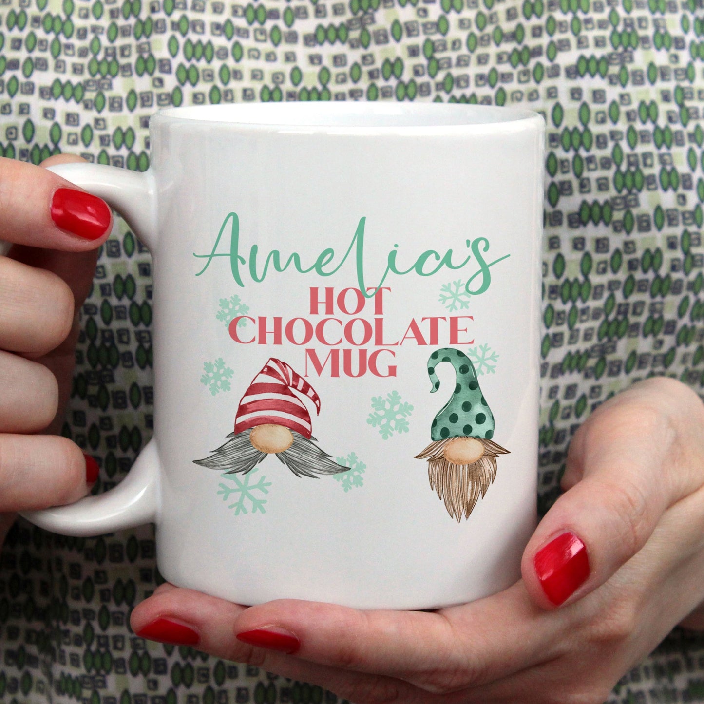 Christmas Hot chocolate mug with Name | Ceramic mug-Ceramic mug-Adnil Creations