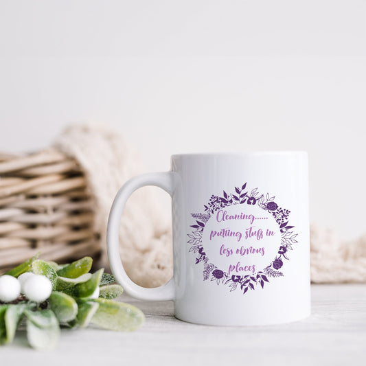 Cleaning: Putting stuff in less obvious places | Ceramic mug-Ceramic mug-Adnil Creations