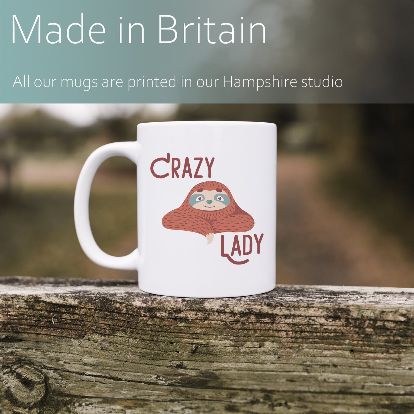 Crazy sloth lady | Ceramic mug-Ceramic mug-Adnil Creations