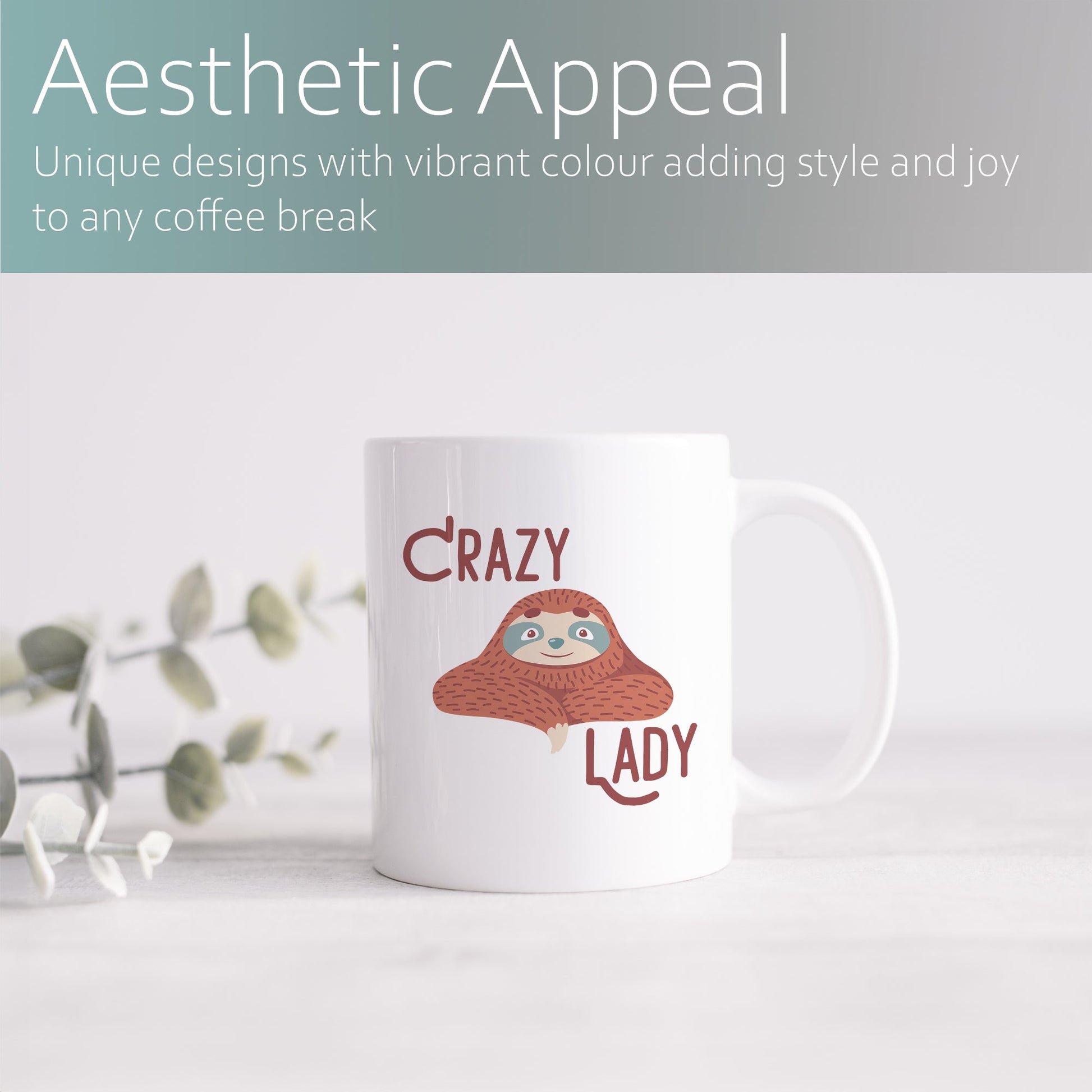 Crazy sloth lady | Ceramic mug-Ceramic mug-Adnil Creations