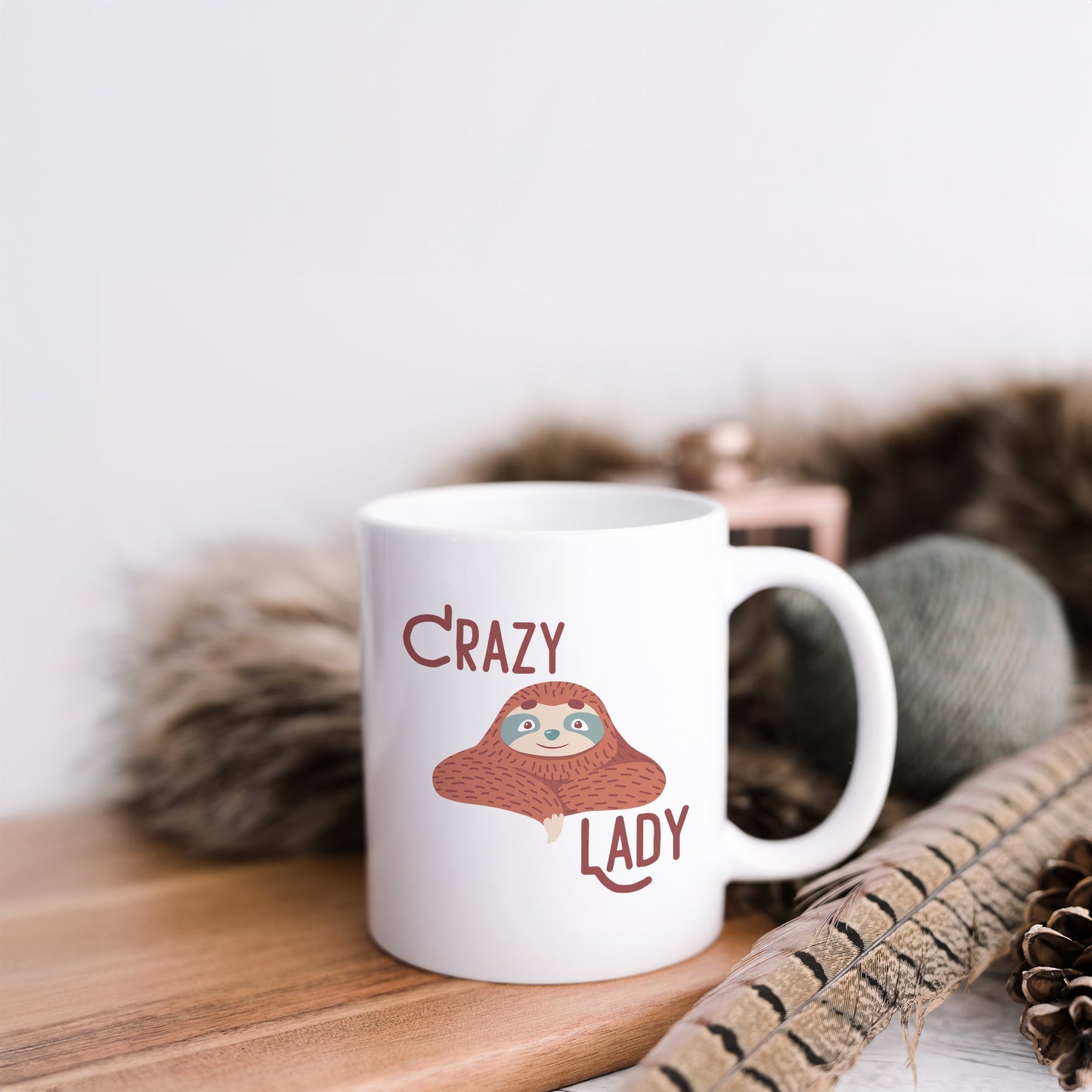 Crazy sloth lady | Ceramic mug-Ceramic mug-Adnil Creations