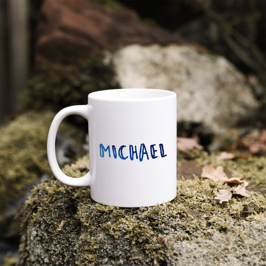 Cute marker pen style personalised name | Ceramic mug-Ceramic mug-Adnil Creations