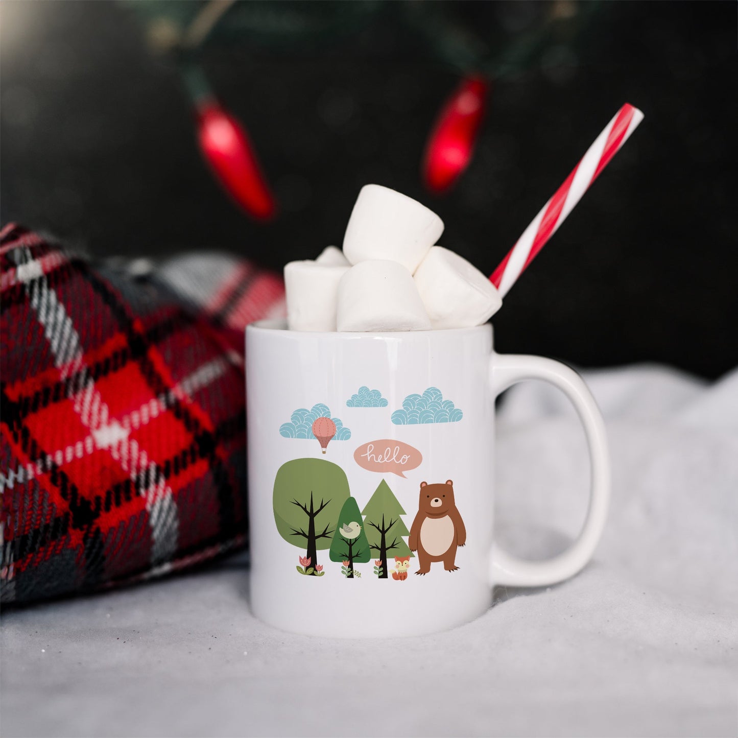 Cute scandi forest | Ceramic mug-Ceramic mug-Adnil Creations