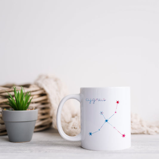 Cygnus constellation | Ceramic mug-Ceramic mug-Adnil Creations