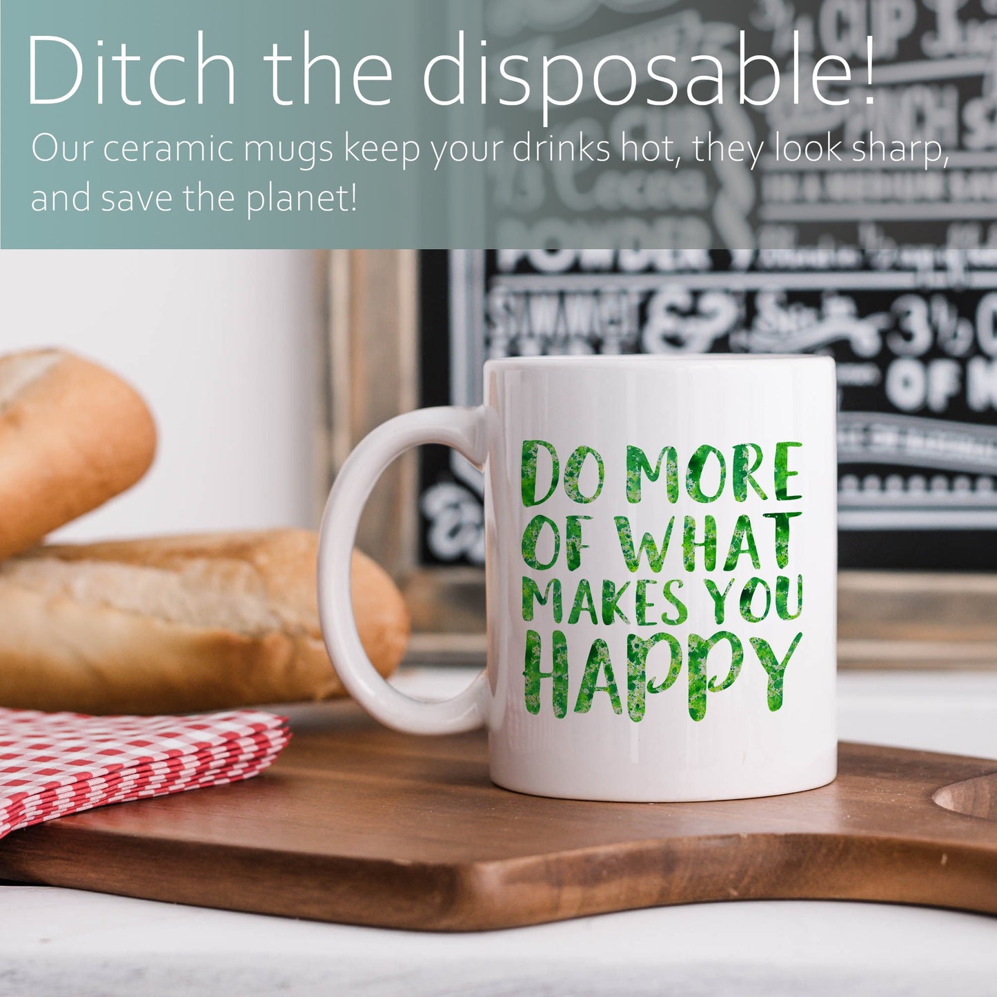 Do more of what makes you happy | Ceramic mug-Ceramic mug-Adnil Creations