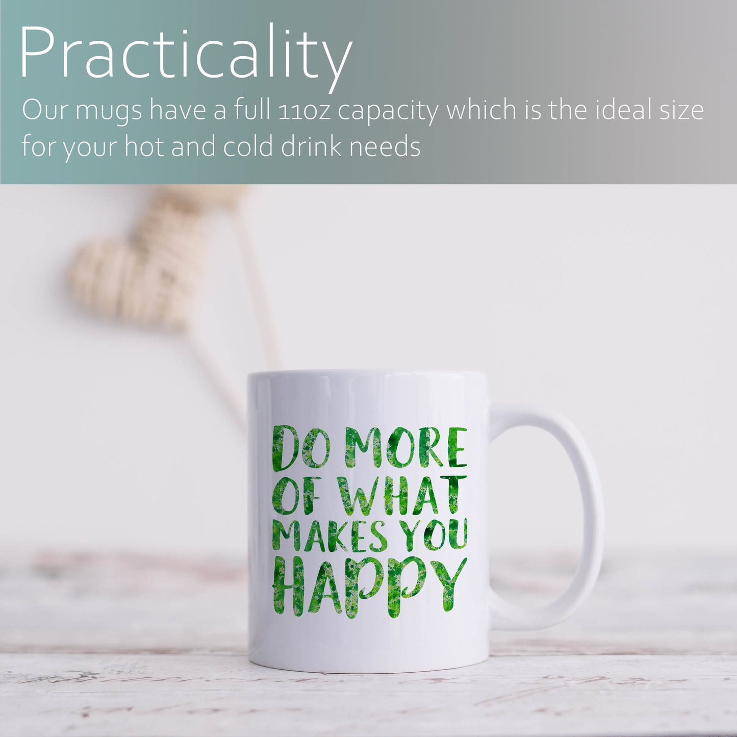 Do more of what makes you happy | Ceramic mug-Ceramic mug-Adnil Creations