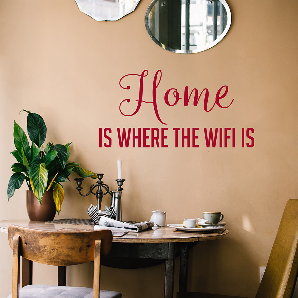 Home is where the WiFi is | Wall quote-Wall quote-Adnil Creations