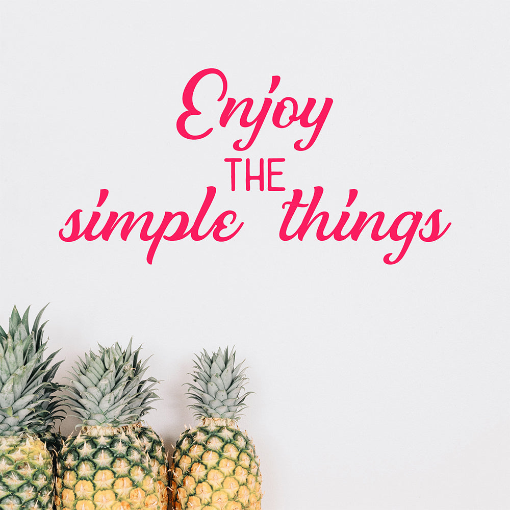 Enjoy the simple things | Wall quote-Wall quote-Adnil Creations