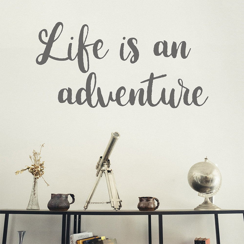 Life is an adventure | Wall quote