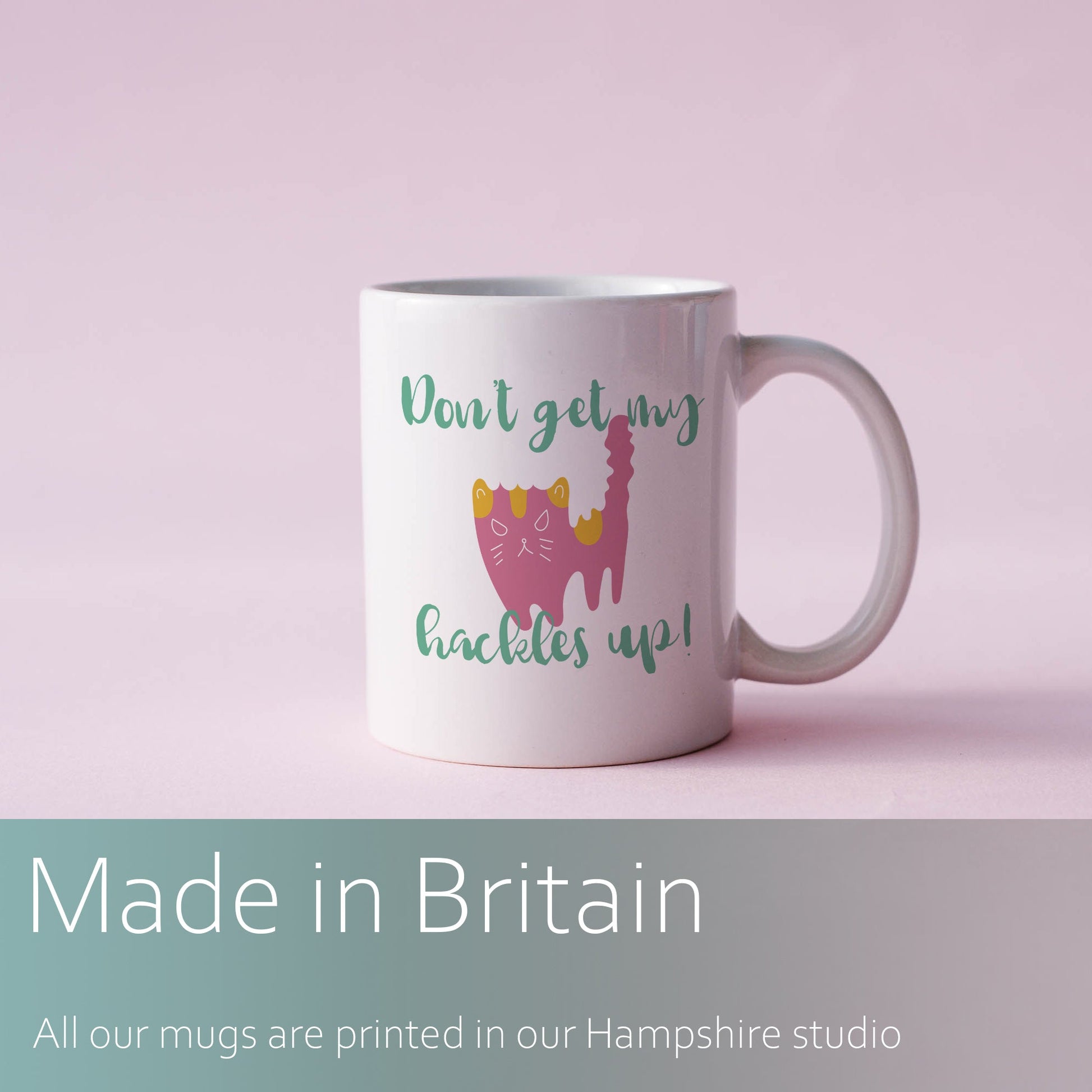 Don't get my hackles up | Ceramic mug-Ceramic mug-Adnil Creations