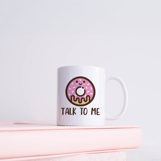 Donut talk to me | Ceramic mug-Ceramic mug-Adnil Creations