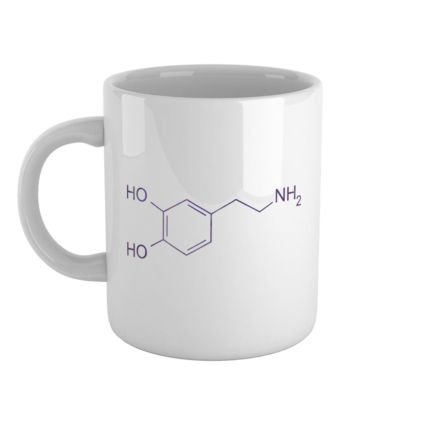 Dopamine molecule | Ceramic mug-Ceramic mug-Adnil Creations