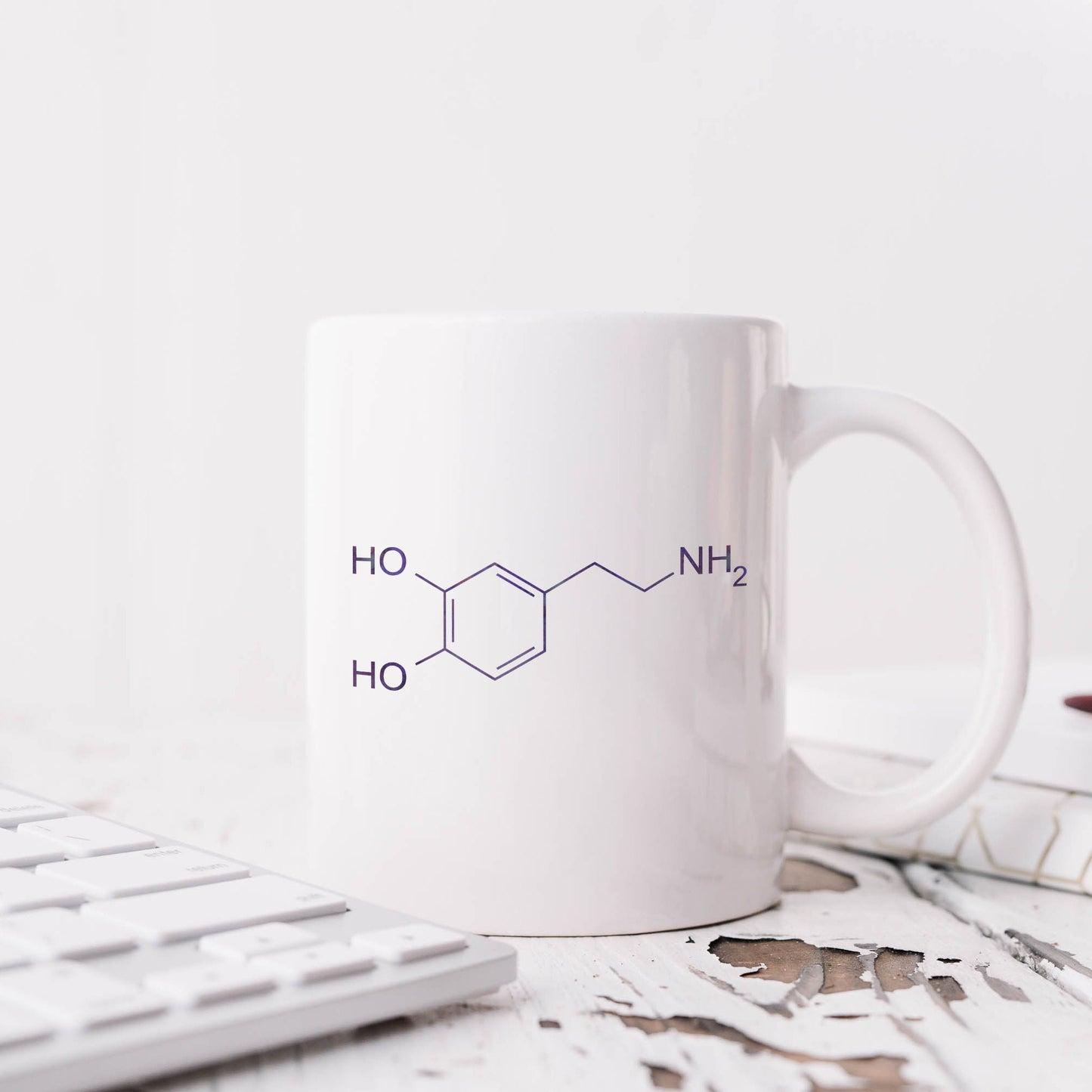 Dopamine molecule | Ceramic mug-Ceramic mug-Adnil Creations