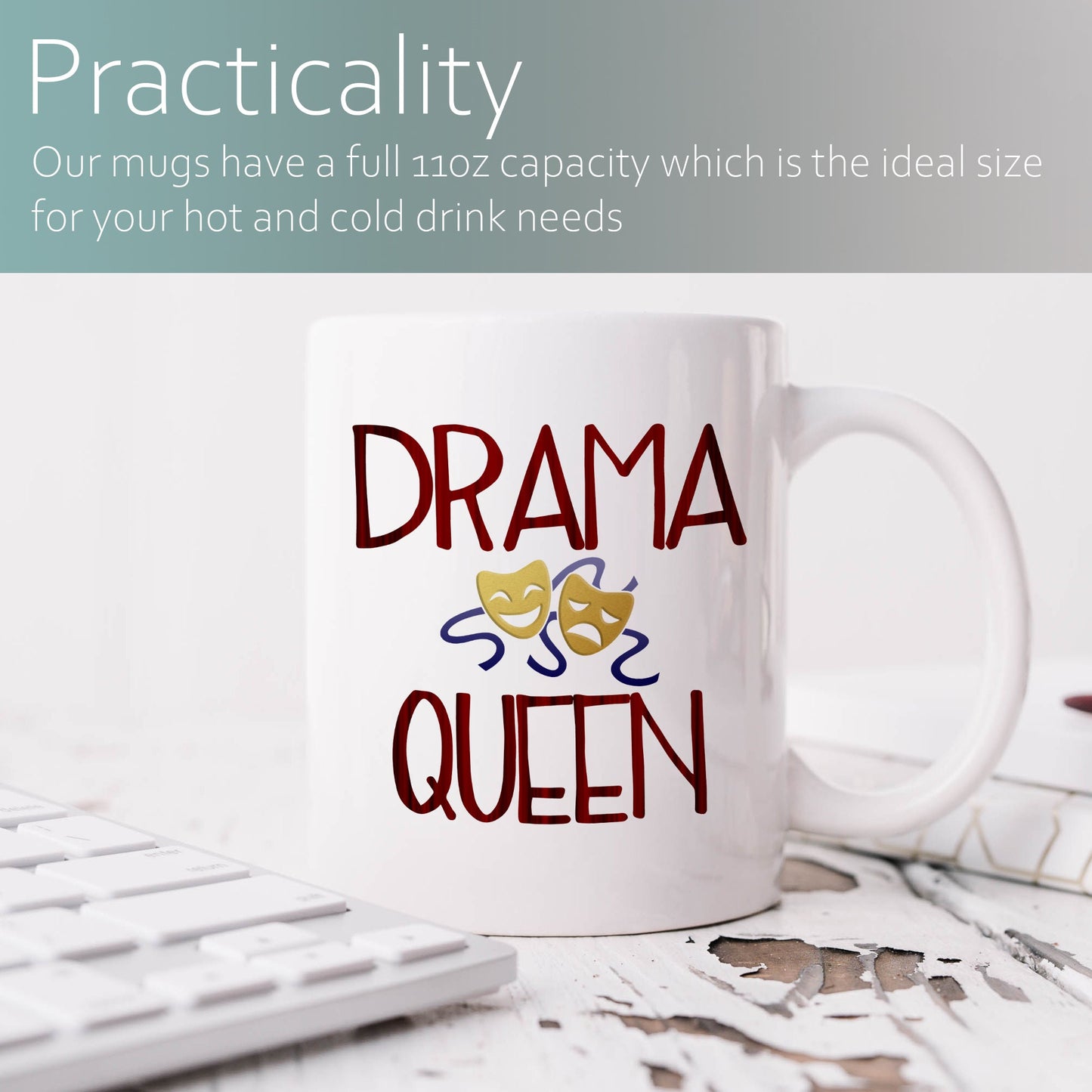 Drama queen | Ceramic mug-Ceramic mug-Adnil Creations