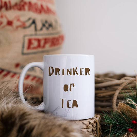 Drinker of Tea | Ceramic mug-Ceramic mug-Adnil Creations