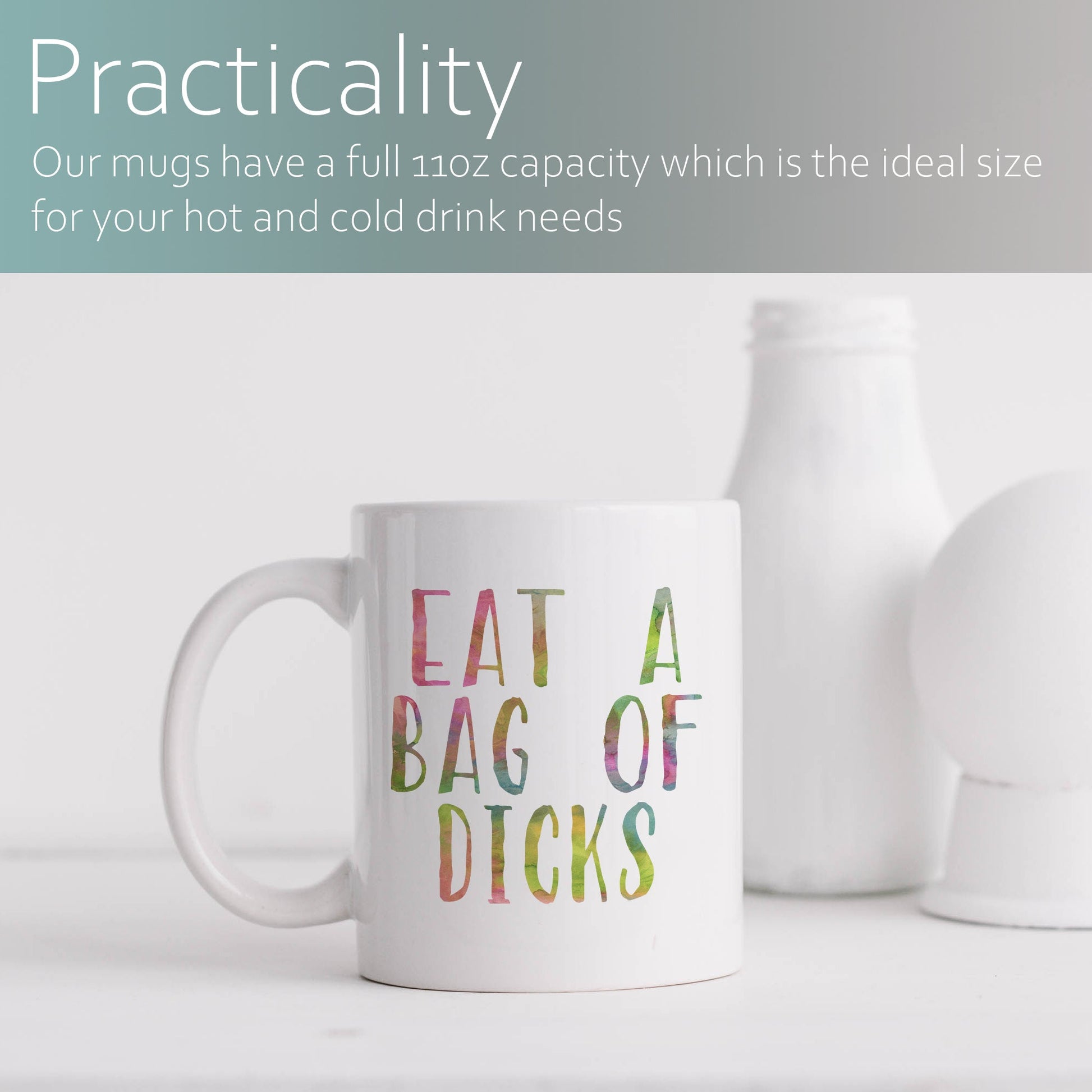 Eat a bag of dicks | Ceramic mug-Ceramic mug-Adnil Creations