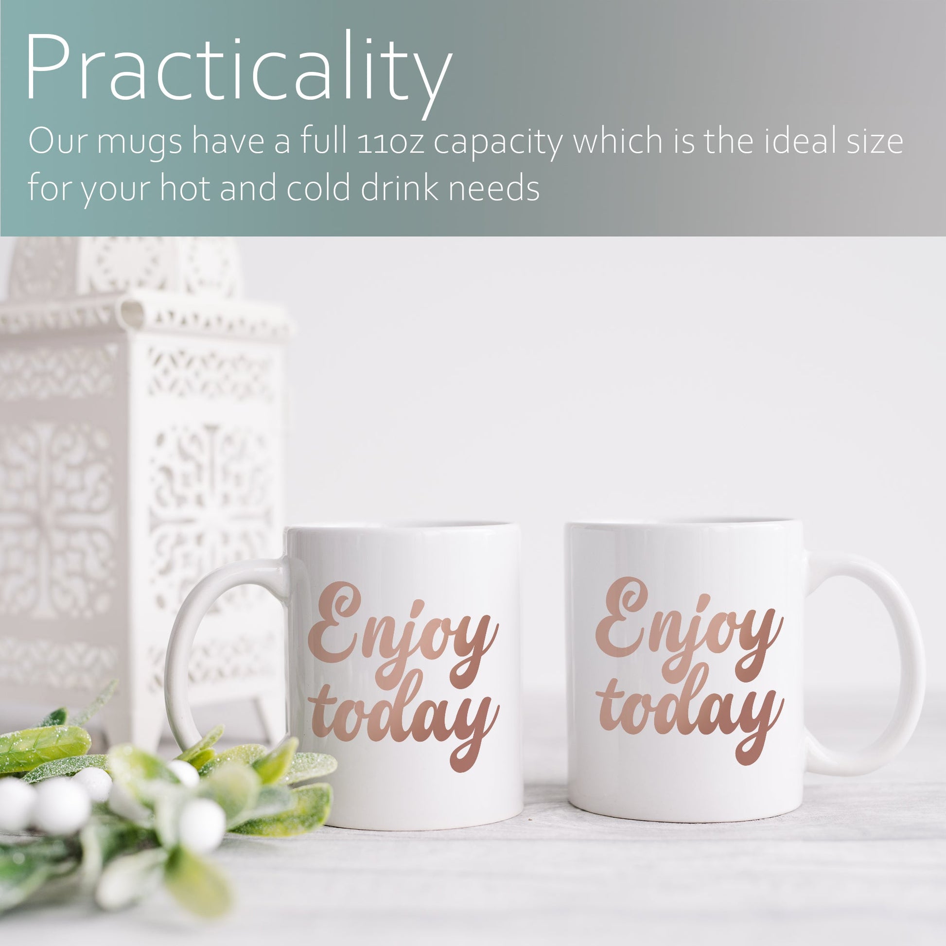 Enjoy today | Ceramic mug-Ceramic mug-Adnil Creations