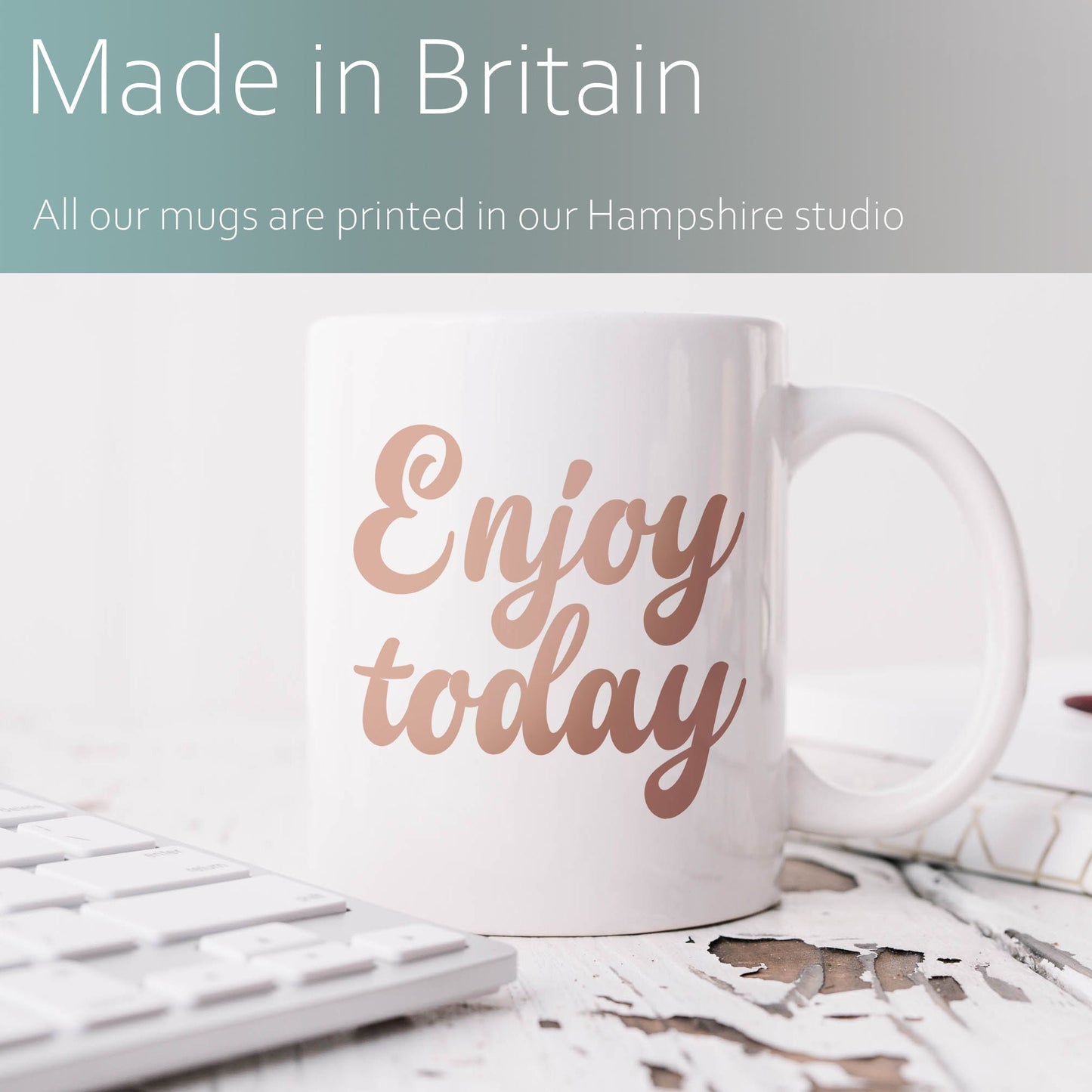 Enjoy today | Ceramic mug-Ceramic mug-Adnil Creations