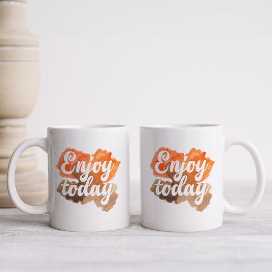 Enjoy today | Ceramic mug-Ceramic mug-Adnil Creations