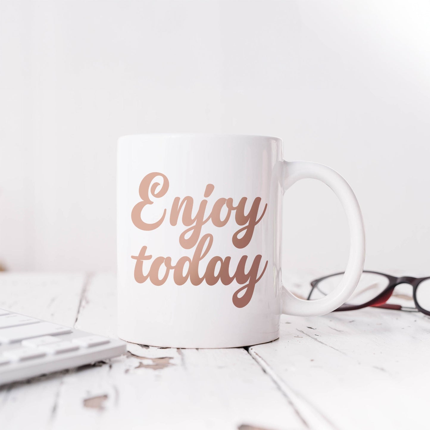 Enjoy today | Ceramic mug-Ceramic mug-Adnil Creations