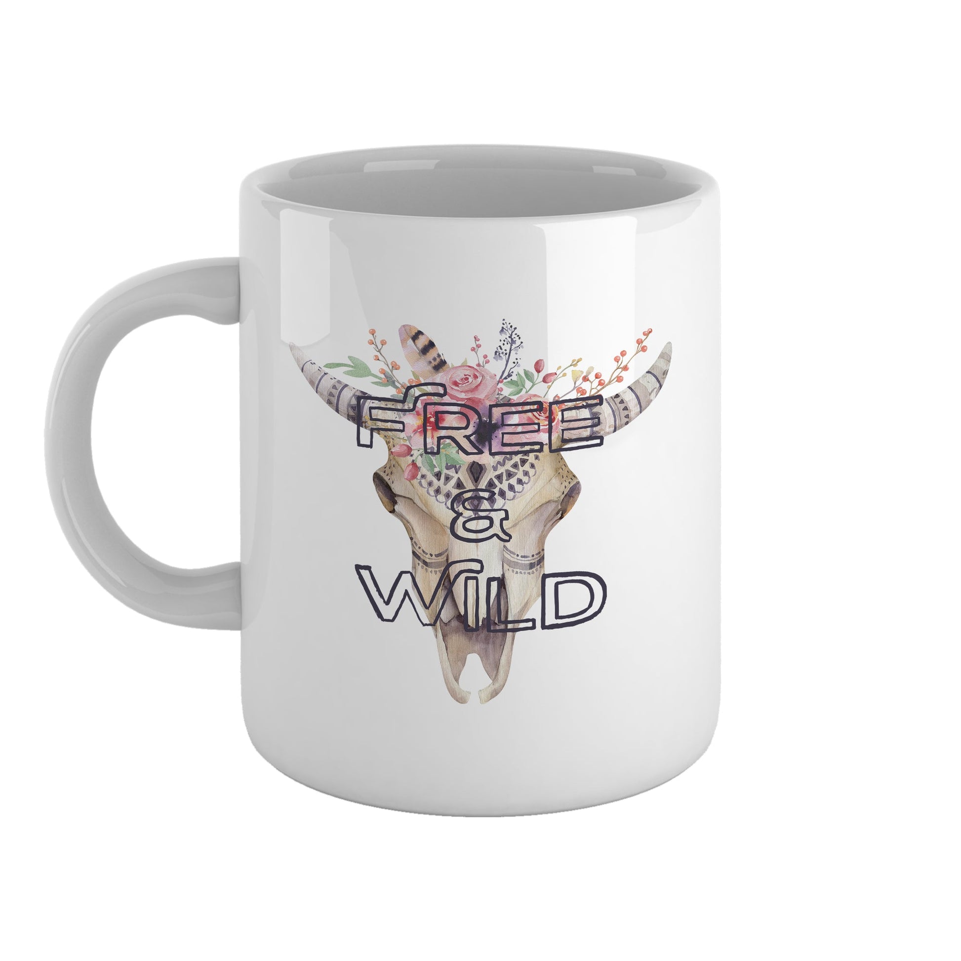 Free and wild | Ceramic mug-Ceramic mug-Adnil Creations