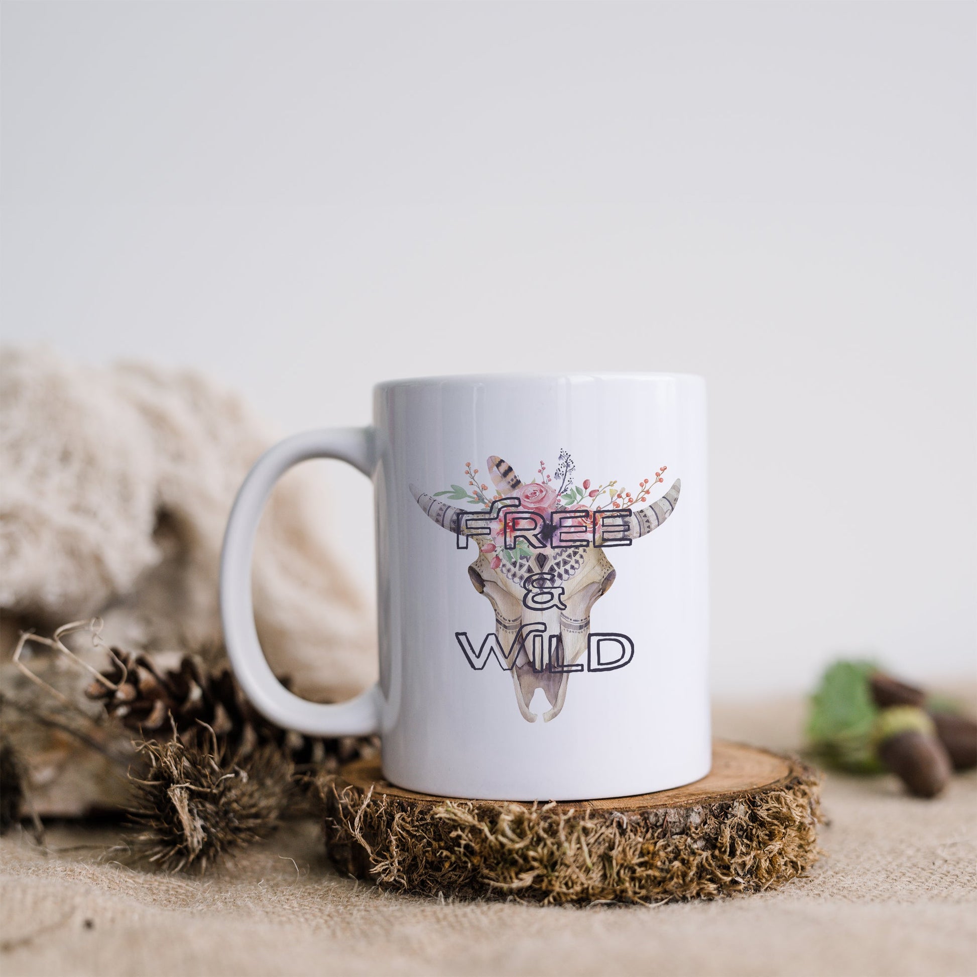 Free and wild | Ceramic mug-Ceramic mug-Adnil Creations