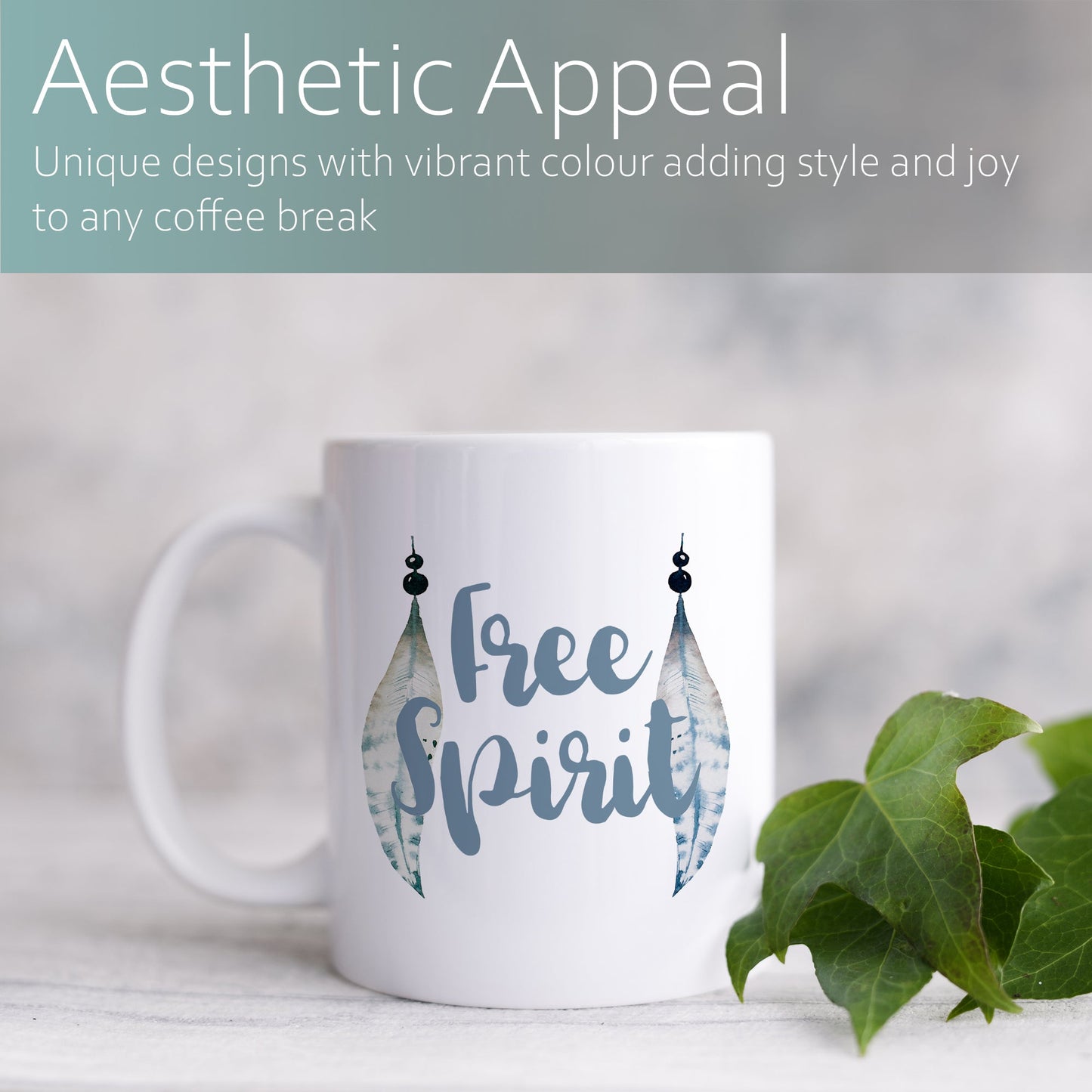 Free spirit | Ceramic mug-Ceramic mug-Adnil Creations