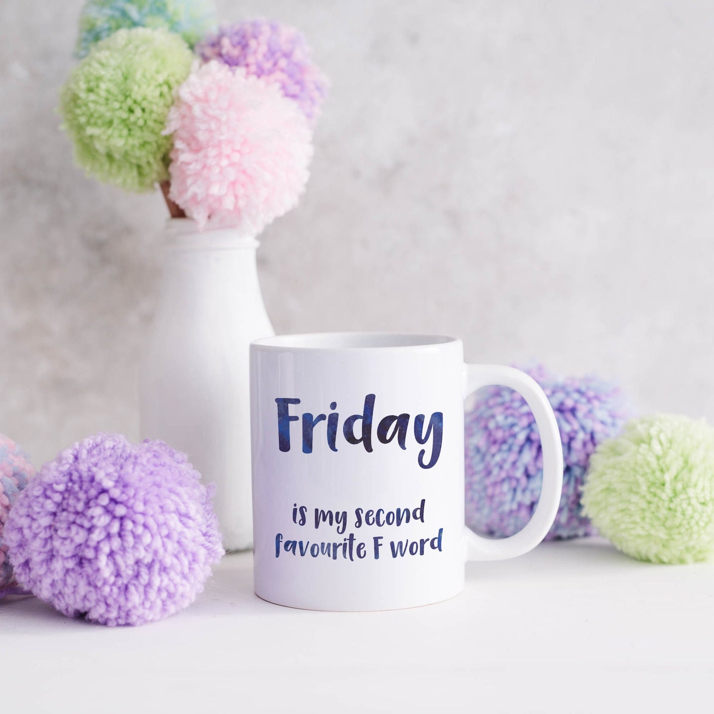 Friday is my second favourite F word | Ceramic mug-Ceramic mug-Adnil Creations