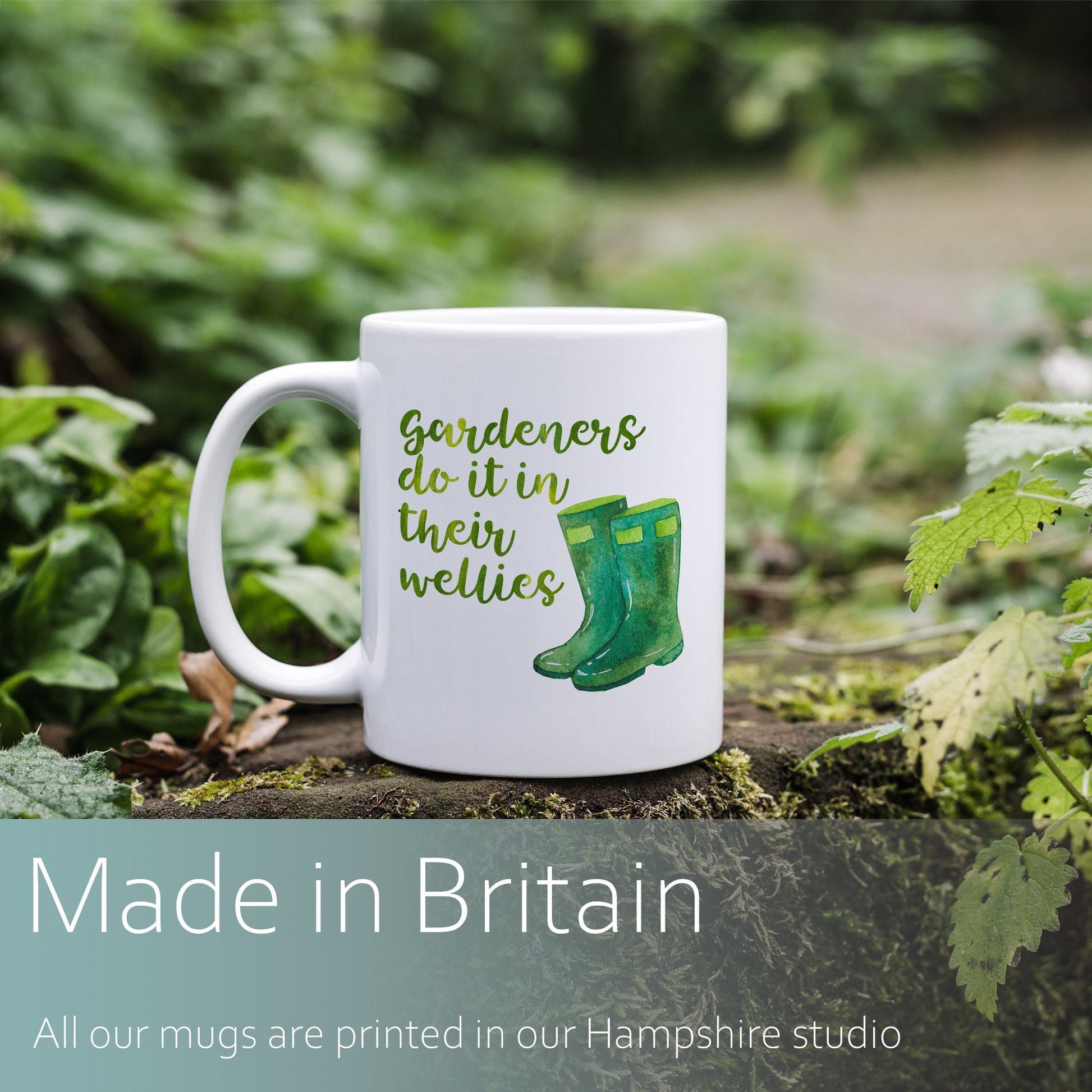 Gardeners do it in their wellies | Ceramic mug-Ceramic mug-Adnil Creations