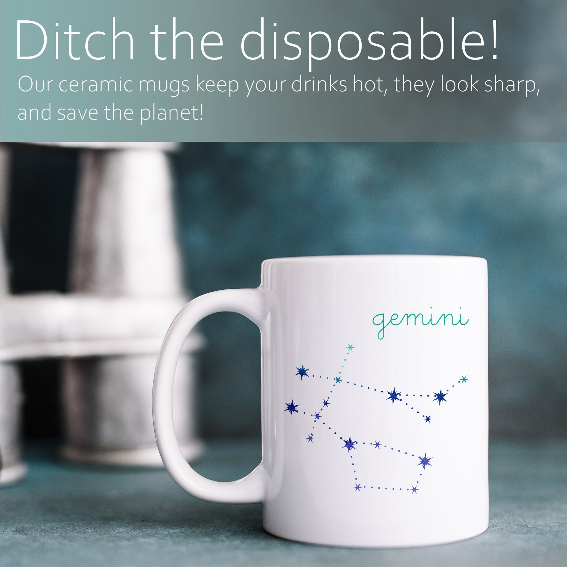 Gemini constellation | Ceramic mug-Ceramic mug-Adnil Creations