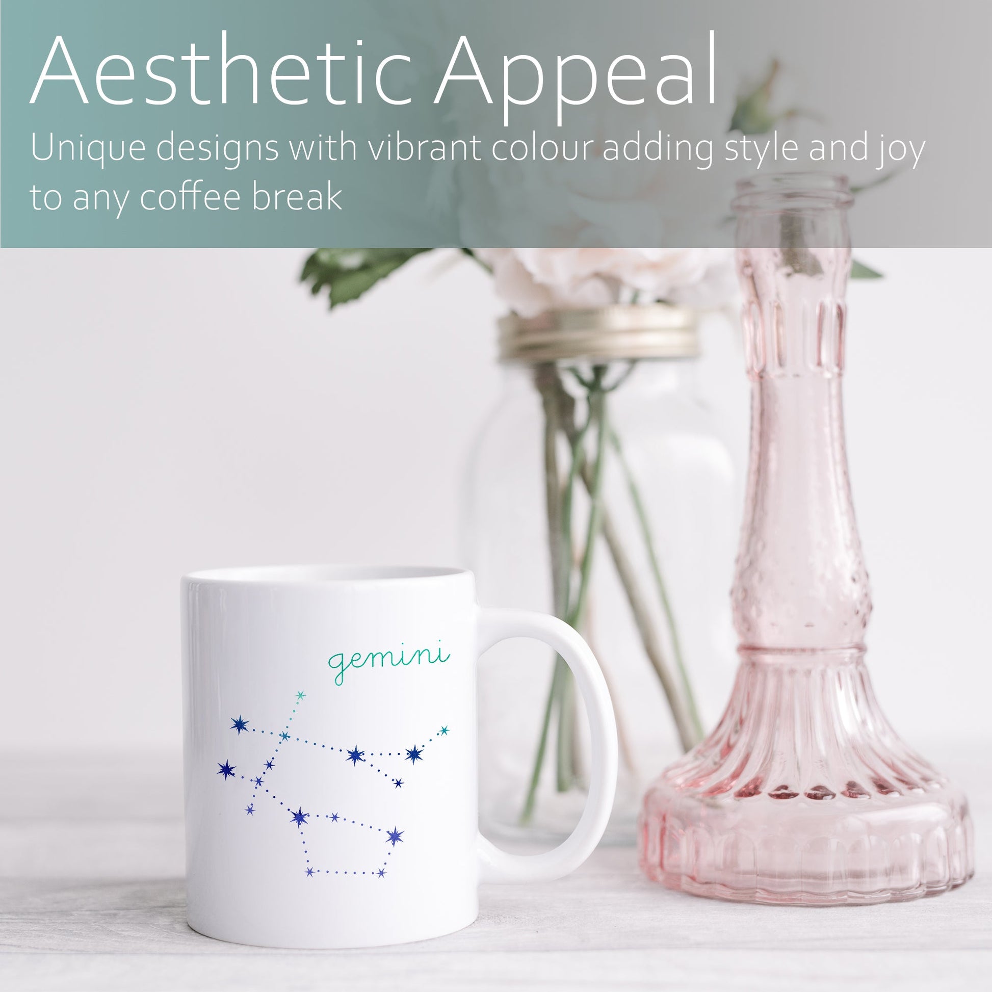 Gemini constellation | Ceramic mug-Ceramic mug-Adnil Creations